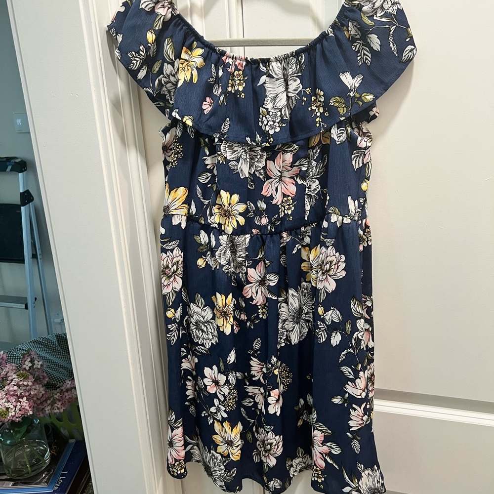 Off the shoulder floral dress